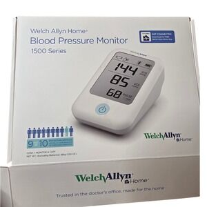 Welch Allyn Home 1500 Series Blood Pressure Monitor RPM-BP100 Bluetooth White